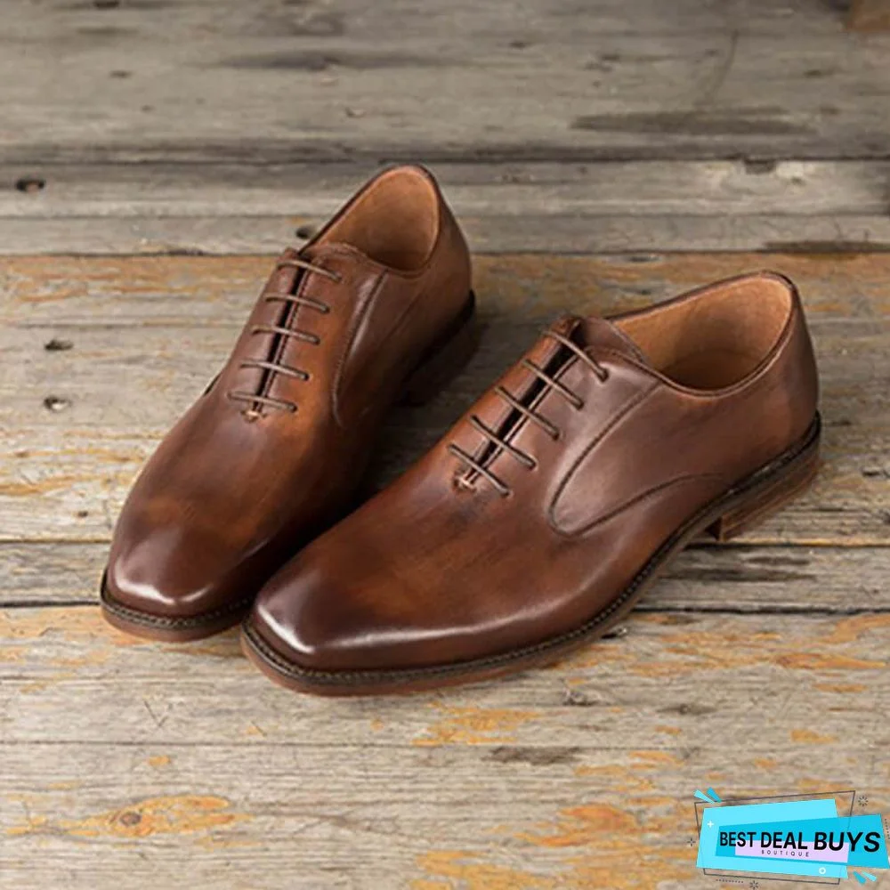 Men's Business Casual Oxford Leather Shoes