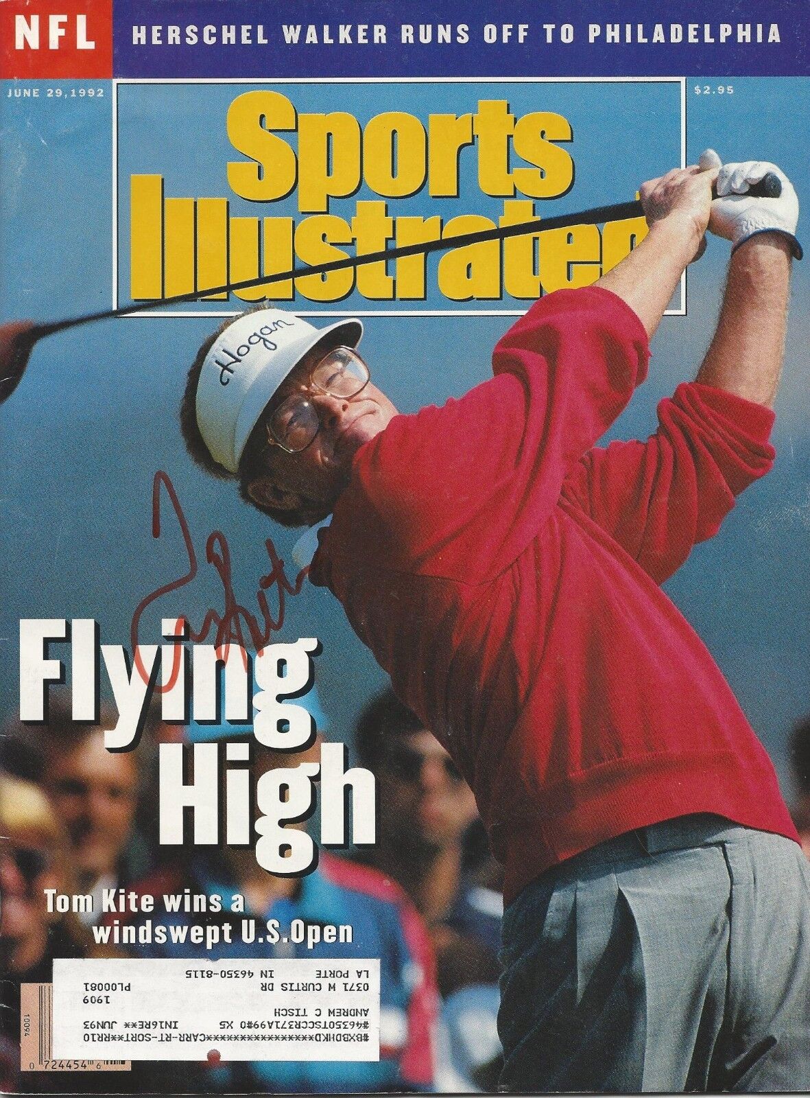 **GFA Sports Illustrated * TOM KITE* Signed SI Magazine AD1 COA**