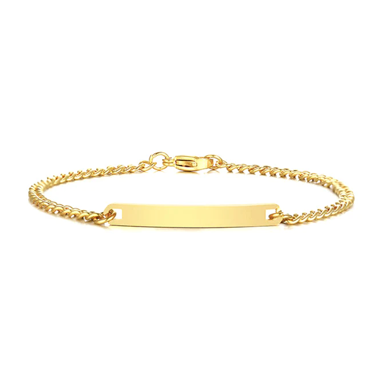 Dainty Engraved Bracelet (Single Bracelet)