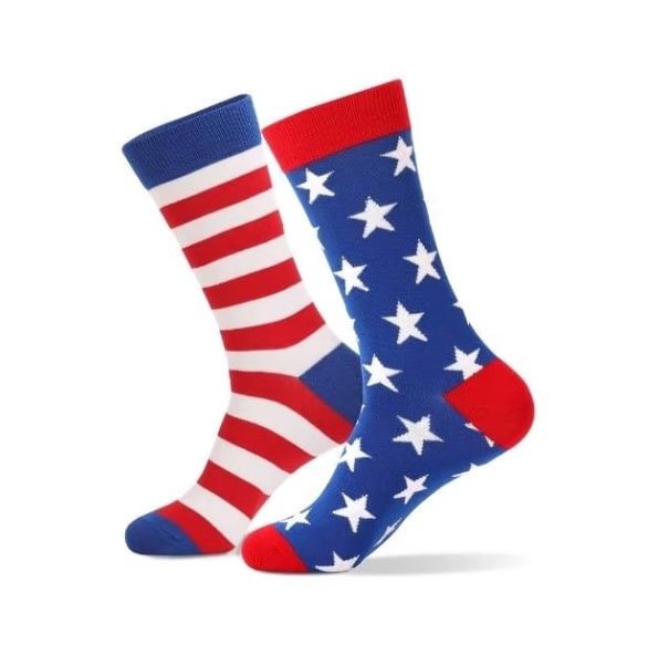 2024 Socks Red Blue American Flag Socks