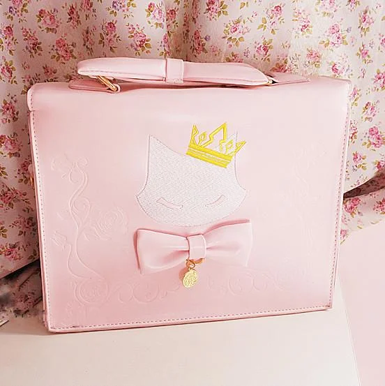 Pink Kitty Cat Queen 3-Ways Using Bag SP164986