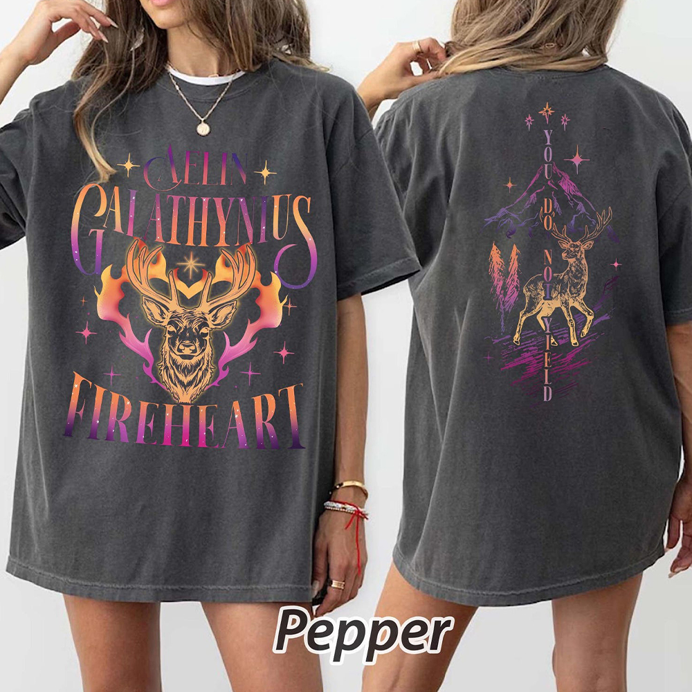 Kanonion Aelin Fire Heart Letter Printed T-Shirts Women Casual Breathable Soft Short Sleeve Tops Loose Comfortable Female Street Clothes