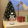 DIY Christmas Elf Wooden Special Shaped Diamond Painting Candle Holder