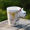 3D Hand-painted Ceramic Mug Animal Coffee Cup