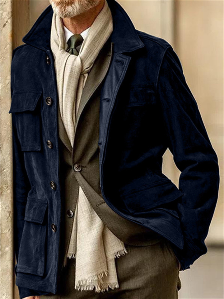 Suede Casual Fashion Men's Coat | 168DEAL