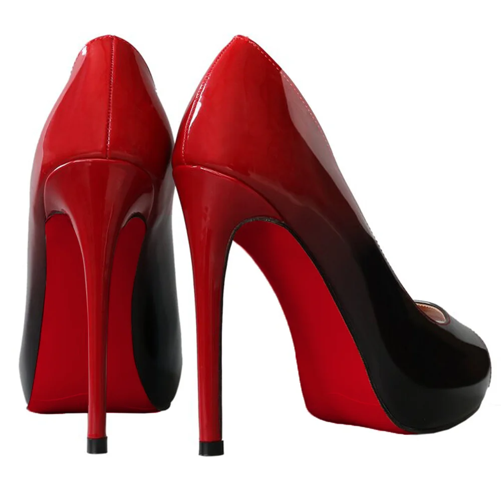 120mm Red Bottom Women's Platforms Heels Party Wedding Pumps-MERUMOTE
