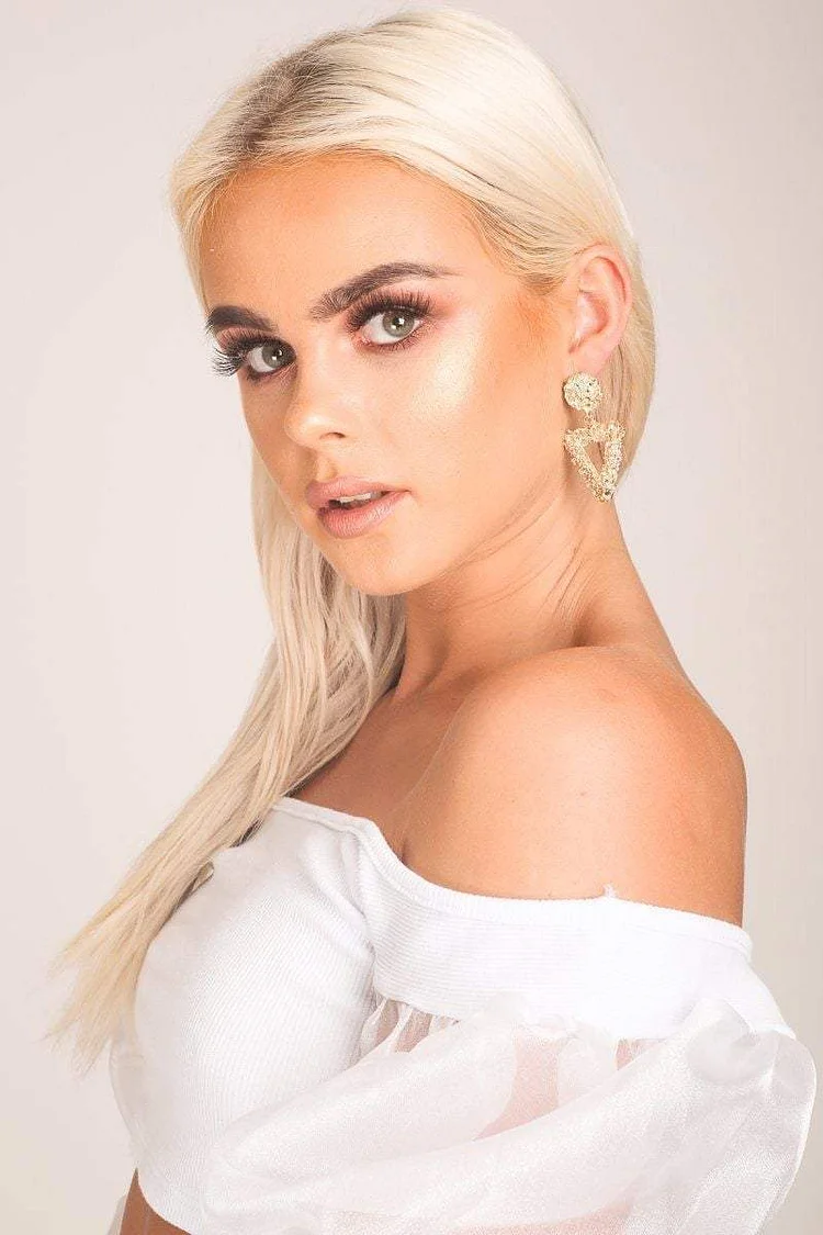 Chanelle Gold Triangle Earrings Katch Me