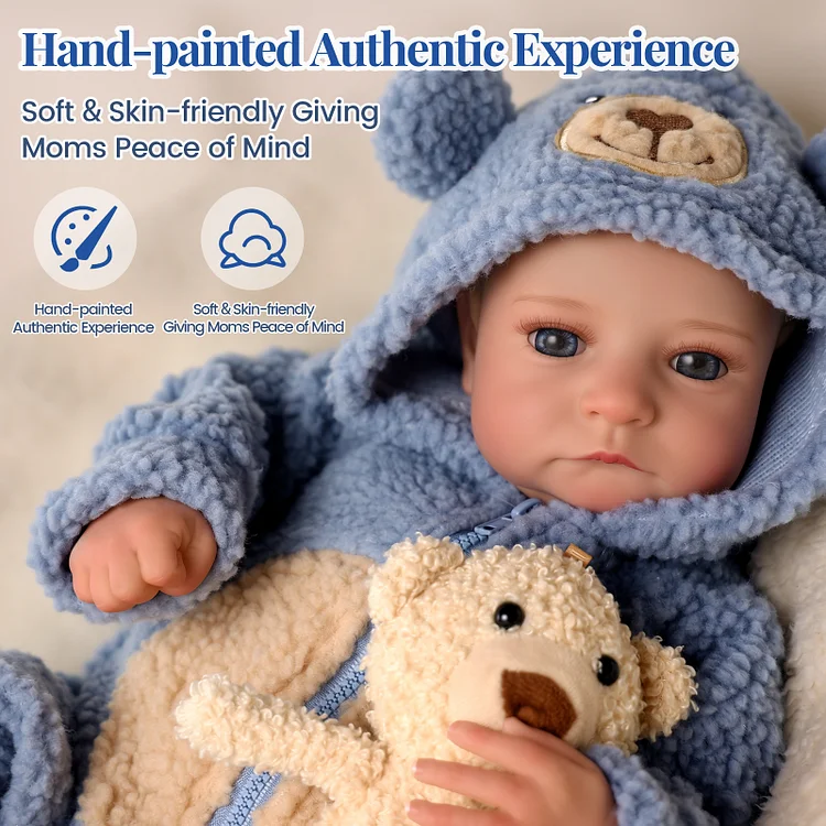 Babeside Quiet Reborn Baby Aiden 20" Little Infant Boy Healing of the Heart