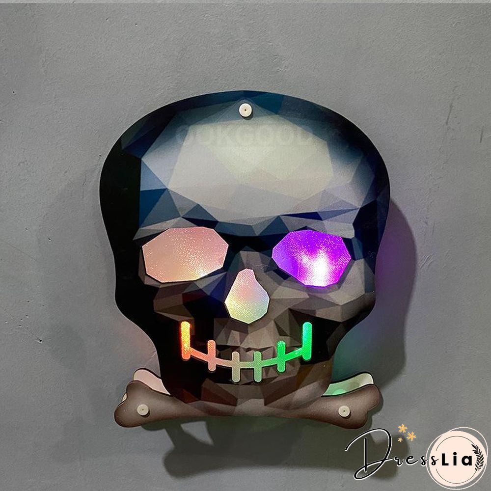 Wooden Halloween Themed LED Light For Holiday Decoration