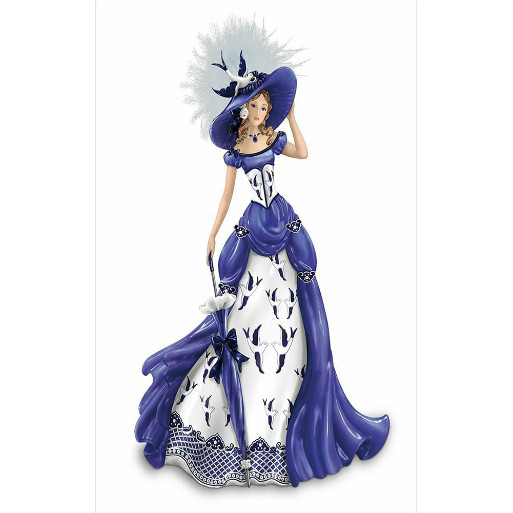 

Dress Lady - 11CT Stamped Cross Stitch - 36*66CM, 501 Original