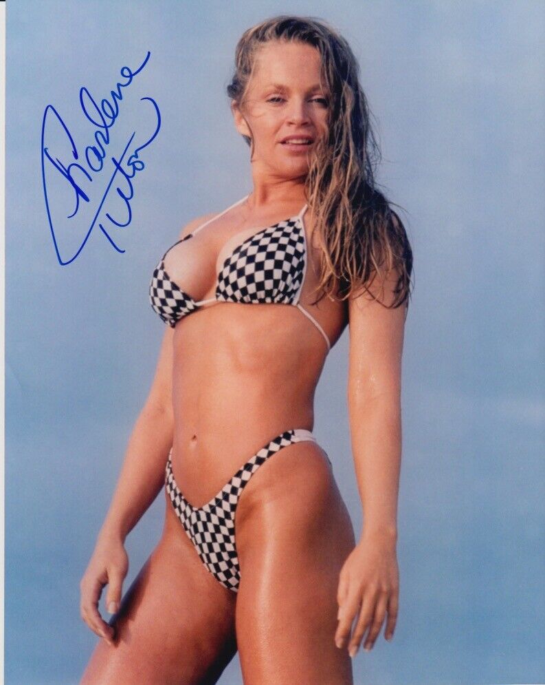 Charlene Tilton (Dallas) signed 8x10 Photo Poster painting