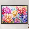 Peony-Full Embroidery 3 Strands 11CT Stamped Cross Stitch-60*40CM-Large Size