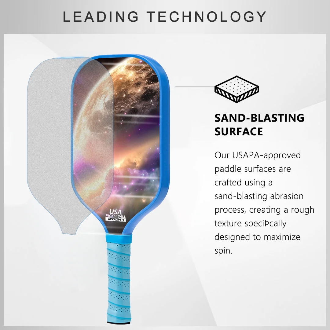 Original Paddle (16mm) T700 Sandblasted Carbon Fiber-Nebula Net