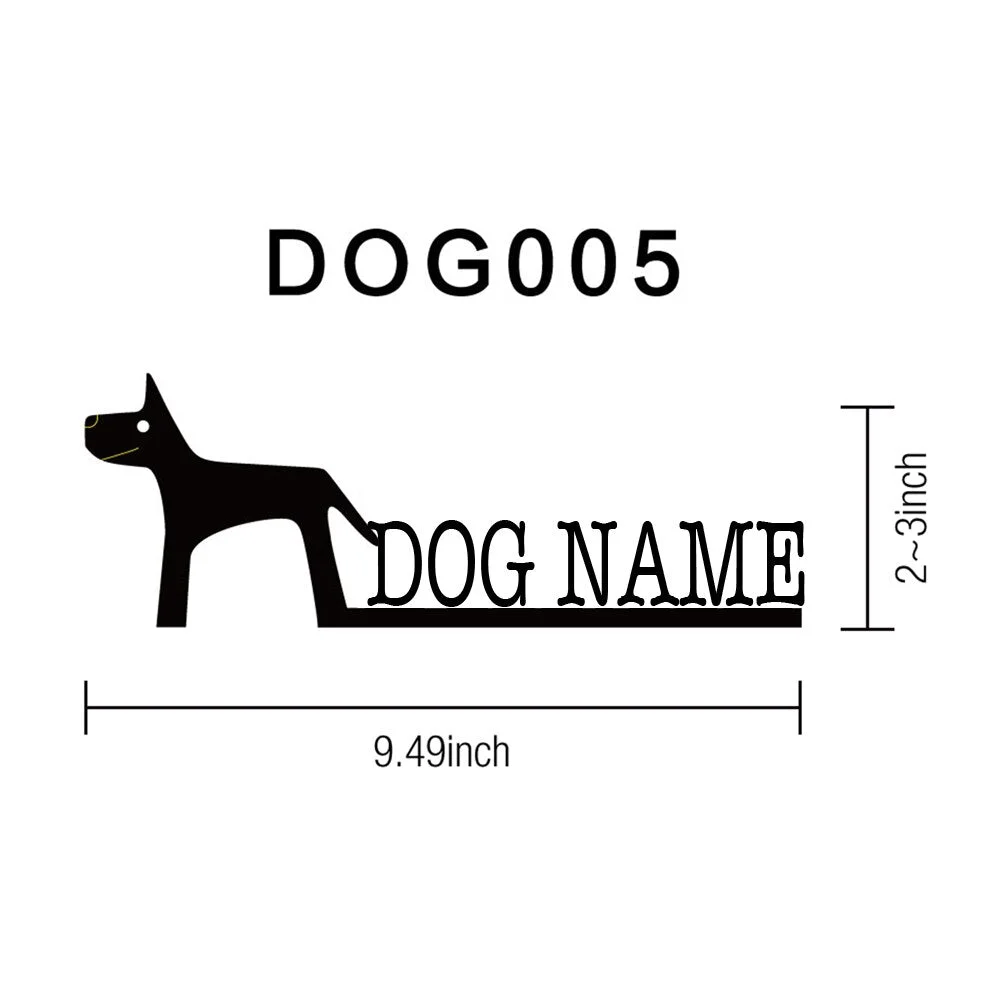 Customizable Dog Wood Names Figurines Home Decor Personalized Puppy Carved Ornament For Home Decoration Modern
