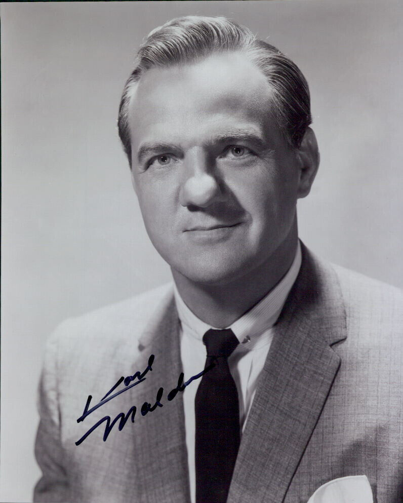 Karl Malden signed 8X10 Photo Poster painting