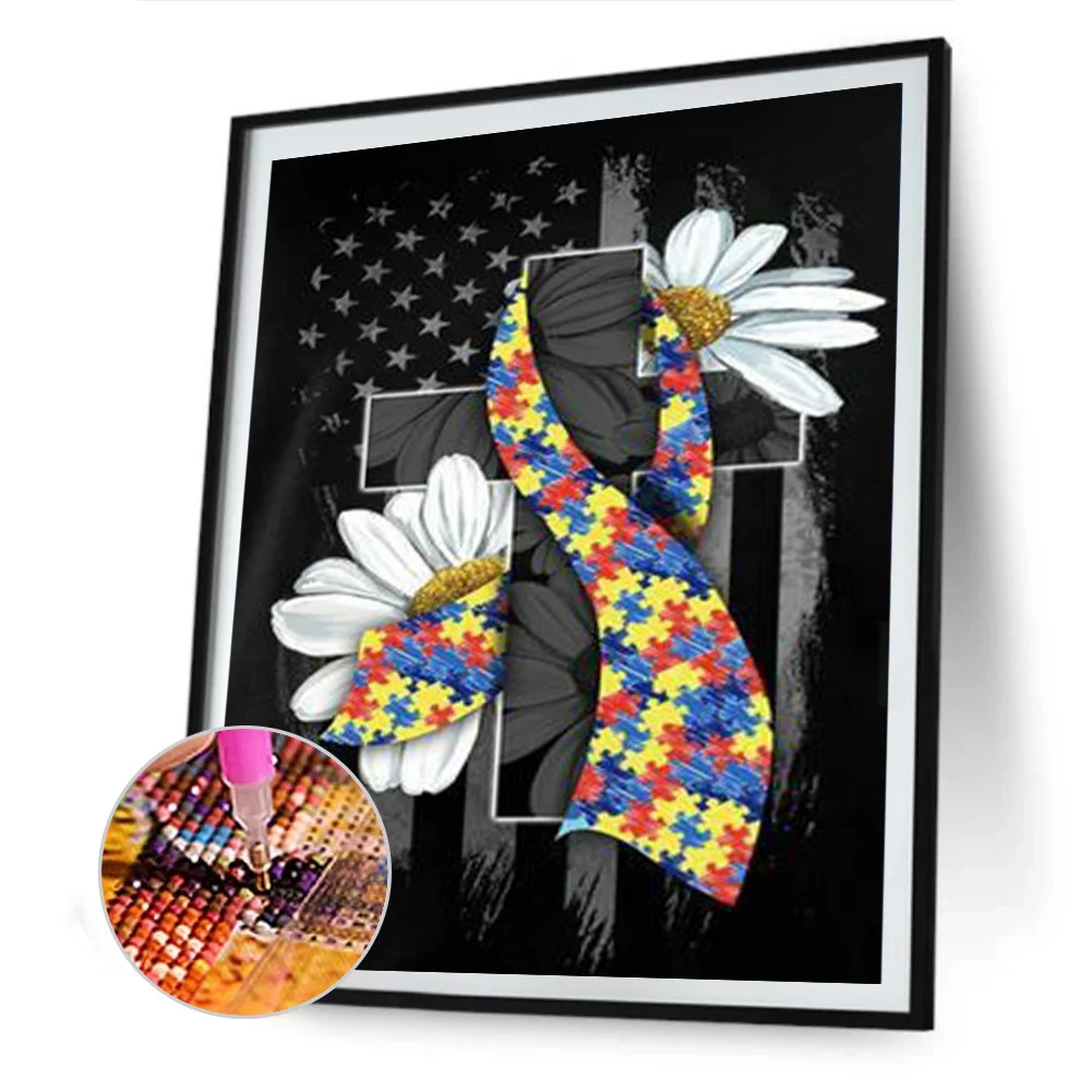 Full Round Diamond Painting 30*40cm - Cross