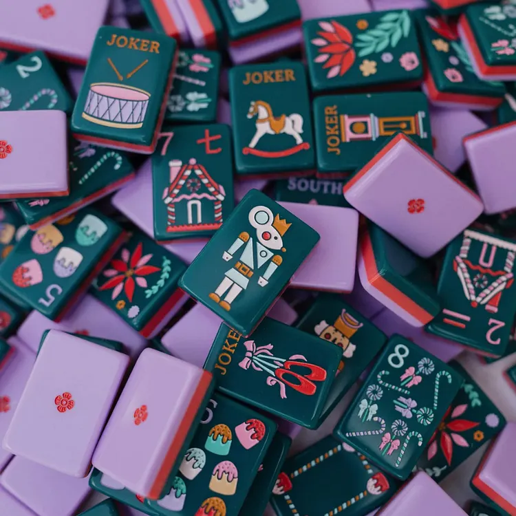 Emerald Nutcracker American Mahjong Set &mdash; 160 Tiles