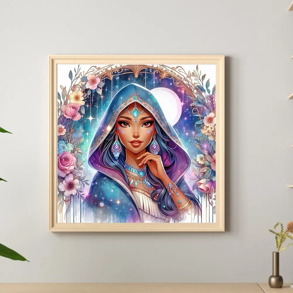 Diamond Painting - Full Round Drill - Princess Pocahontas(Canvas|40*40cm)