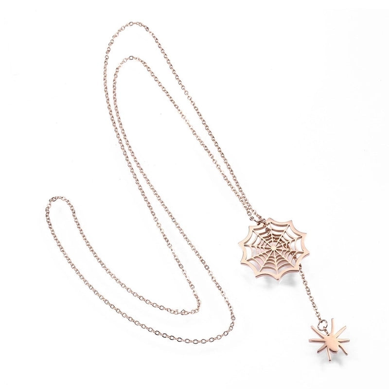 304 Stainless Steel 18K Gold Plated IG Style Classic Style Commute Plating Animal Heart Shape Feather Pendant Necklace