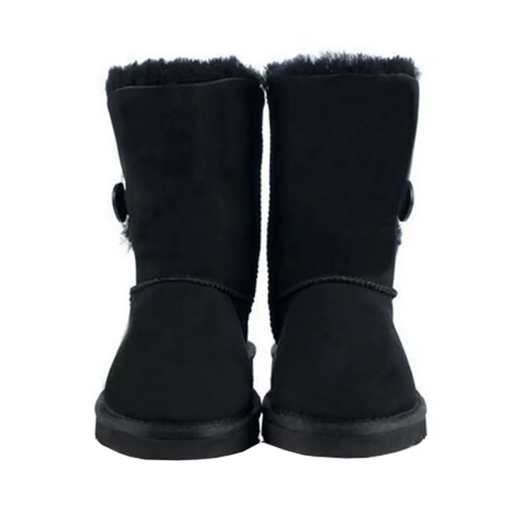 Women's Winter Ankle Snow Boots Black-vocosishoes