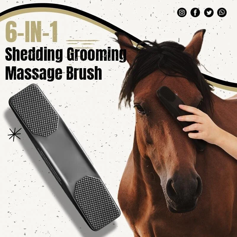 (💥50% OFF) 6-in-1 Shedding Grooming Massage Brush