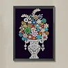 Bouquet-4 kits de peinture en diamant partiel bricolage &agrave; forme sp&eacute;ciale 5d pour adultes d&eacute;butants d&eacute;coration int&eacute;rieure diamants diamants et pierres 