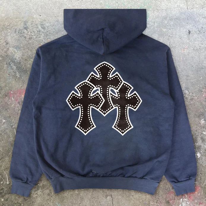 Fashion cross group street hoodie top