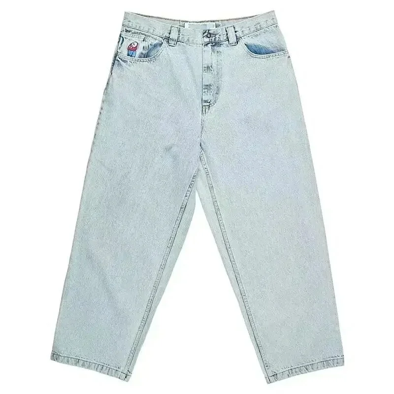 Zingj Y2K Polar Boy Jeans Hip-Hop Cartoon Pattern Loose Harajuku High Waist Wide Pants