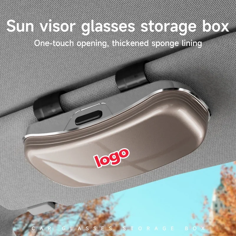 Car sunglasses case, car glasses case storage box, glasses frame, sun visor, glasses clip, sunglasses