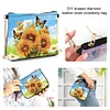 (US Local)Special Shape Sunflower Butterfly 5D DIY Diamond Painting Handbag for Art Craft
