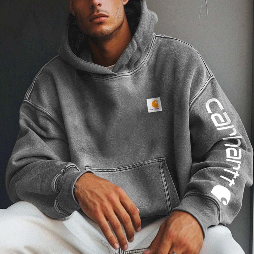 Unisex Vintage Letter Casual Hoodie