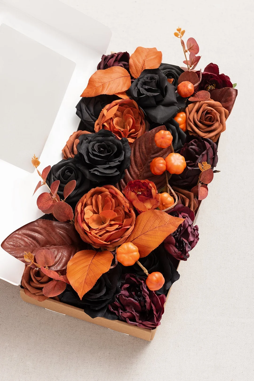 DIY Designer Flower Boxes in Black & Pumpkin Orange