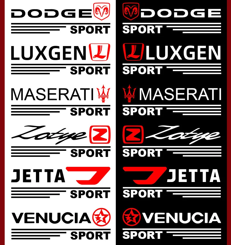 Personalized car label stickers waterproof and scratch-proof rearview mirror stickers