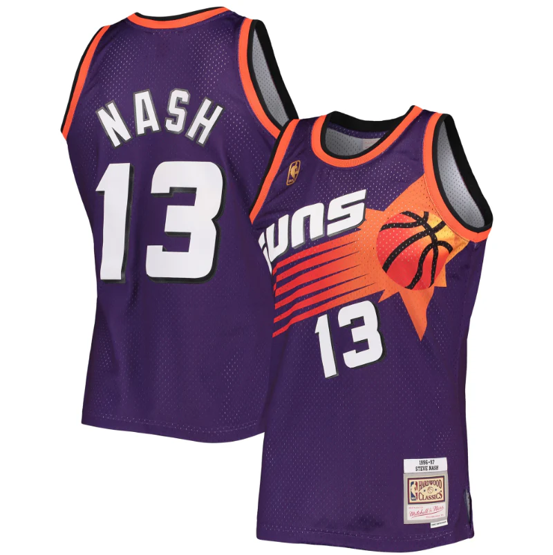 Steve Nash Phoenix Suns Purple Throwback Jersey mysite
