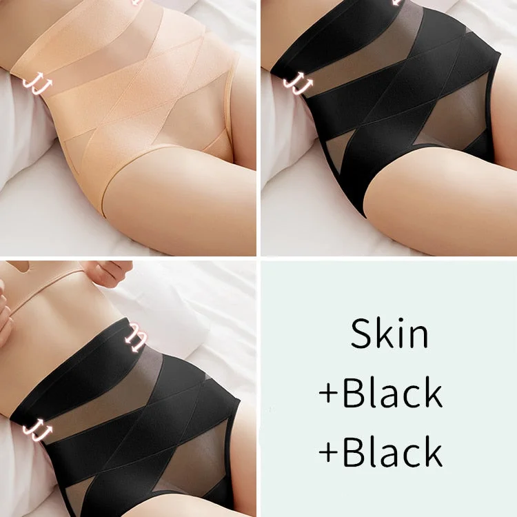 High Waist Panties Women Cotton Underwear Slimming Shapers Sexy Brief Female Butt Lift Tummy Control Underpants Summer Intimates