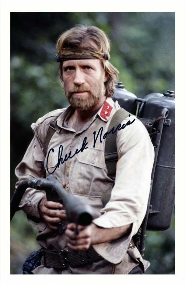 CHUCK NORRIS AUTOGRAPH SIGNED Photo Poster painting POSTER PRINT