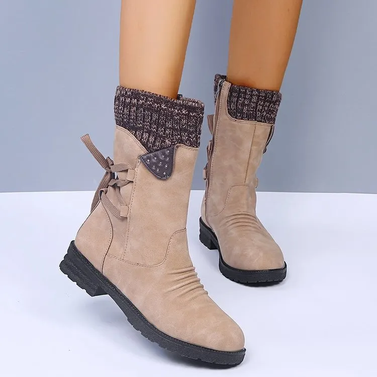 Churchf Churchf Size Martin Boots Female 2023 Fall And Winter New Thick Heel Strap In The Tube Women's Boots Wish Fall And Winter