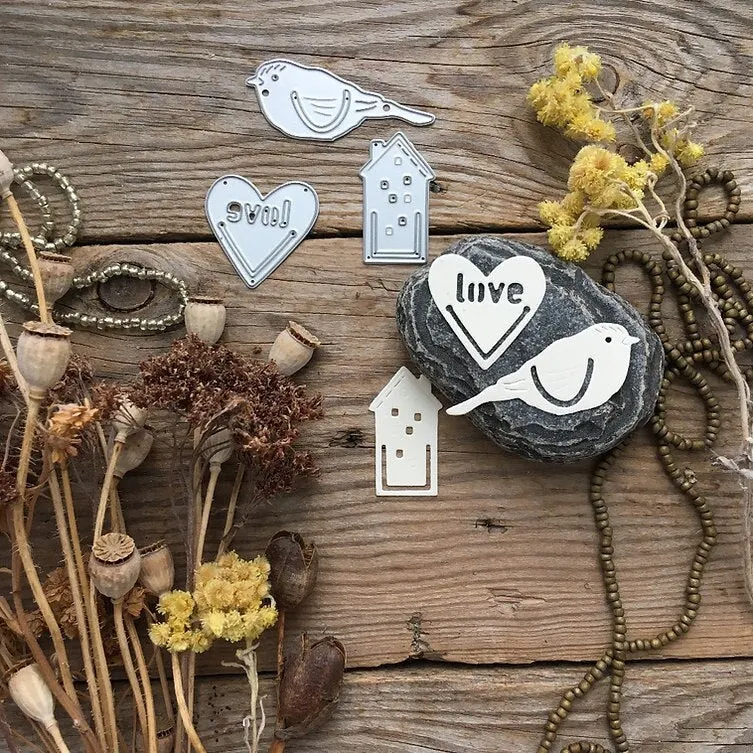 Piggy Craft metal cutting dies cut die mold Window door number circle Scrapbook paper craft knife mould blade punch stencils