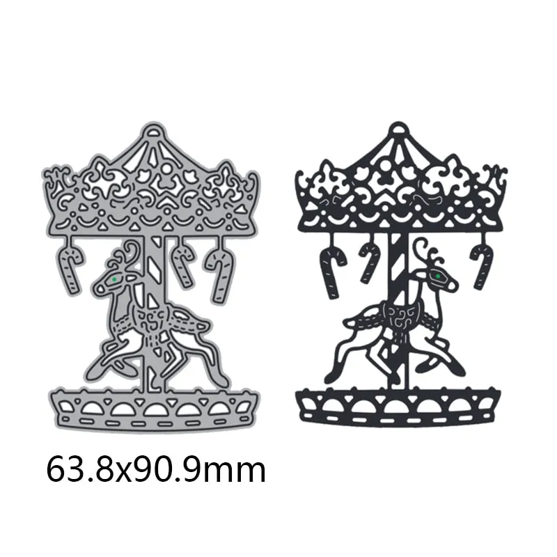 Carousel Metal Cutting Dies For DIY Scrapbook Cutting Die Paper Cards Embossed Decorative Craft Die Cut New