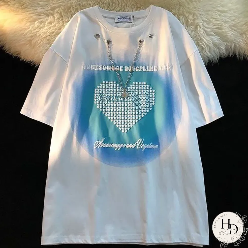 Unisex Heart Oversized T-Shirt