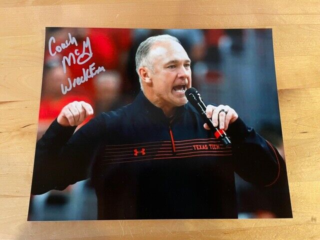 Joey McGuire Signed Autographed 8x10 Photo Poster painting Texas Tech Red Raiders Football Coach