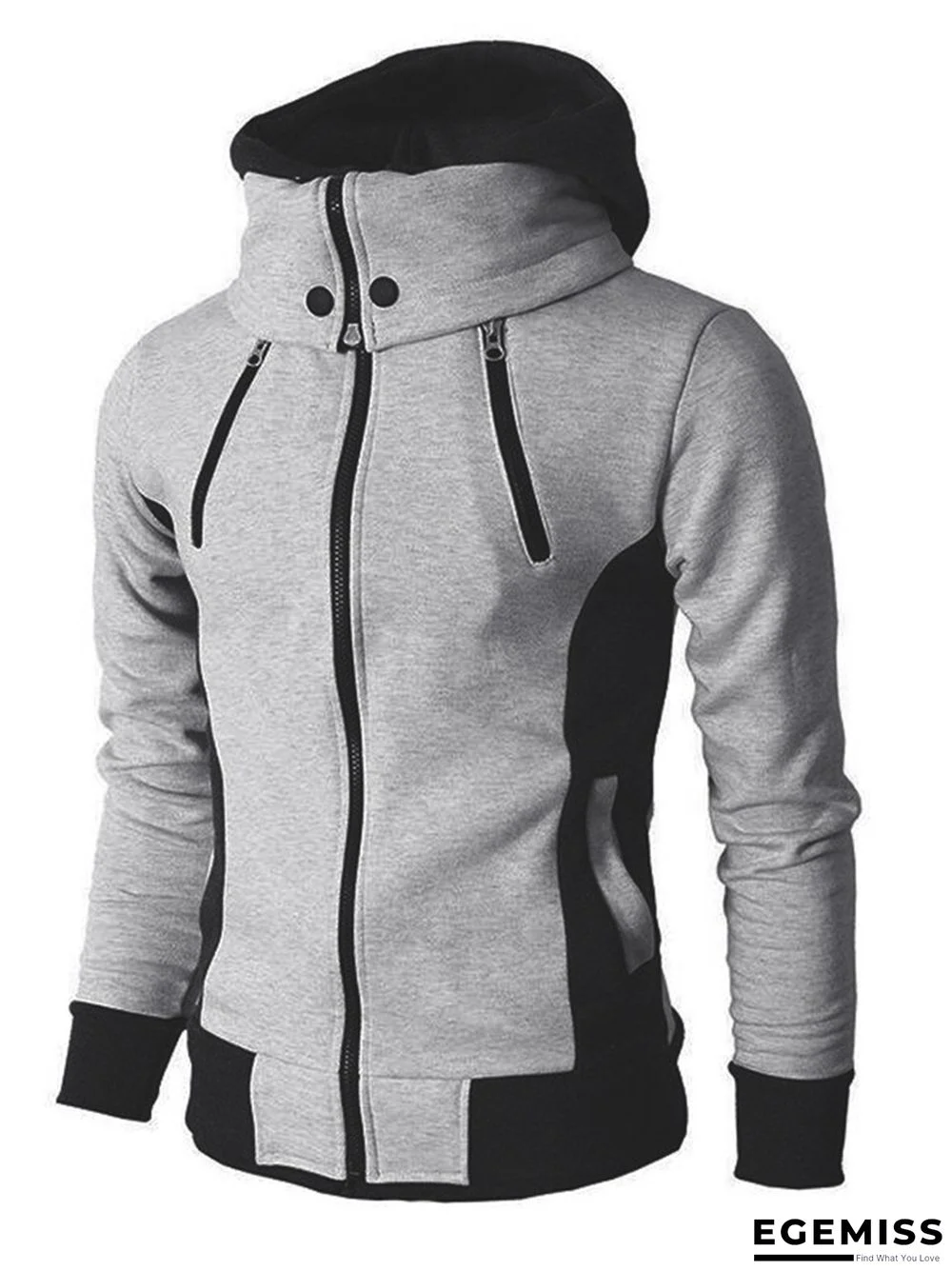 Men's Hooded Zipper Casual Sports Jacket | EGEMISS