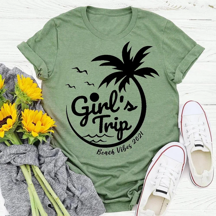 girl's trip summer life T-shirt Tee - 01522-Annaletters