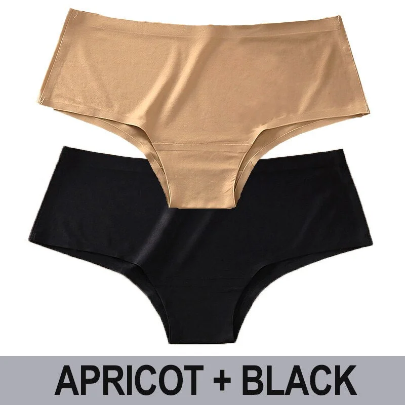 Women Seamless Panties Sexy Underwear Solid Color Female Underpants Low Waist Briefs Intimates Lingerie Pantys Set for Girl M-XL