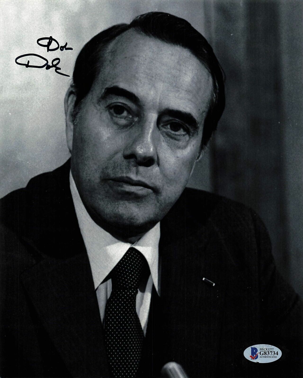 Bob Dole Signed 8x10 Photo Poster painting BAS Beckett Autographed