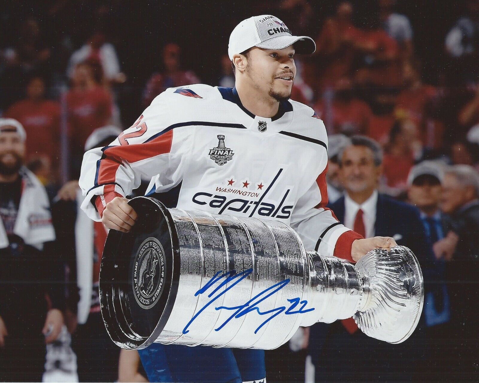 Madison Bowey Signed 8x10 Photo Poster painting Stanley Cup Washington Capitals Autographed COA