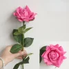 Luxe Real Touch Moisture Large Single Stem 12cm Rose Artificial Flower