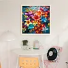 Color Flower-14CT Stamped Cross Stitch 50*50cm tapestrymarket