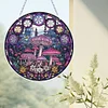 >SALE<Mushroom 2D Flat DIY Diamond Art Sun Catcher Hanging Diamond Art Pendant Decor