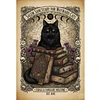Black Cat And Book-11CT Stamped Cross Stitch 40*60cm/15.75*23.62in  tapestrymarket